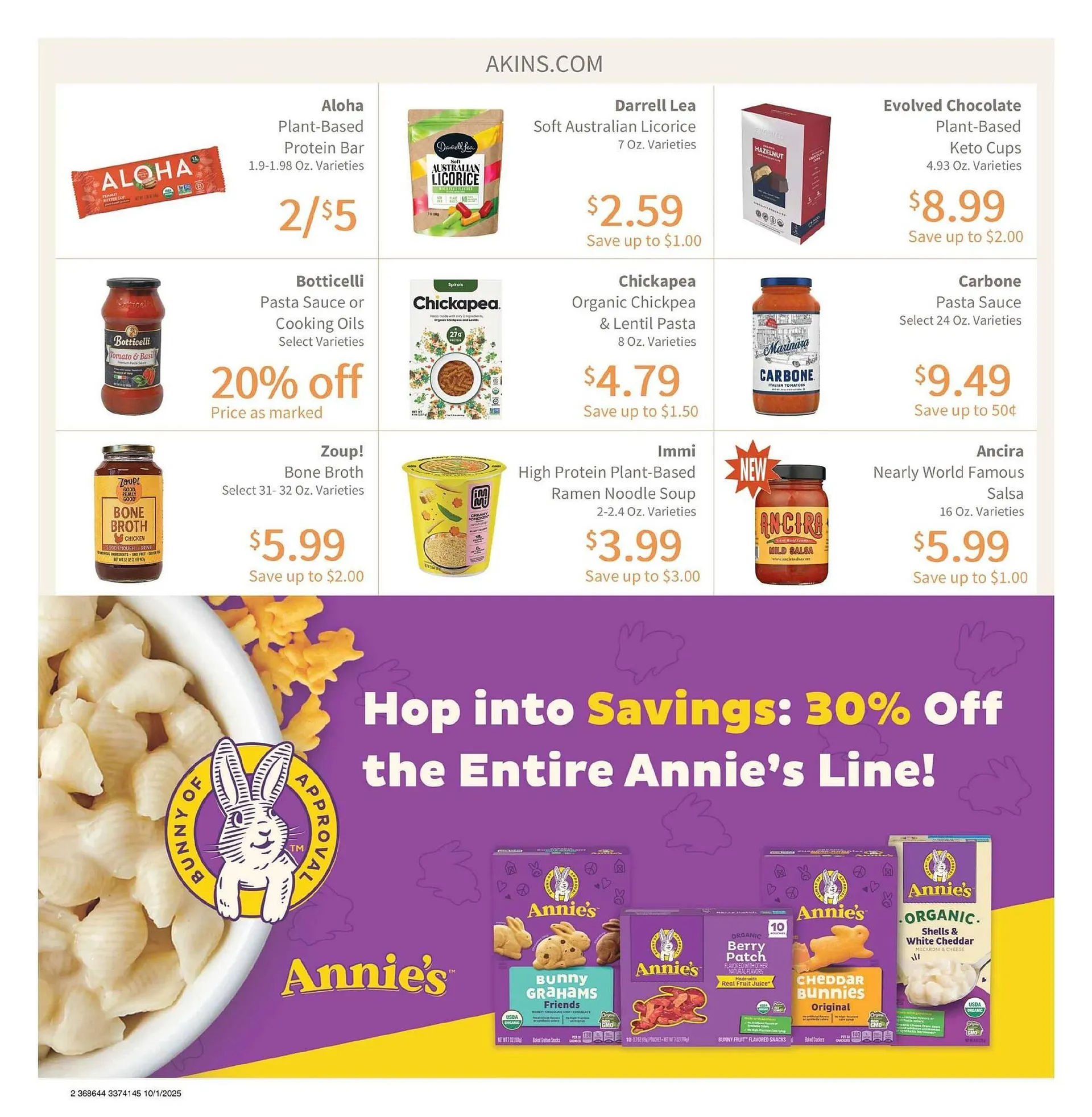 Weekly ad Akin's Natural Foods weekly ad from October 1 to October 31 2025 - Page 2