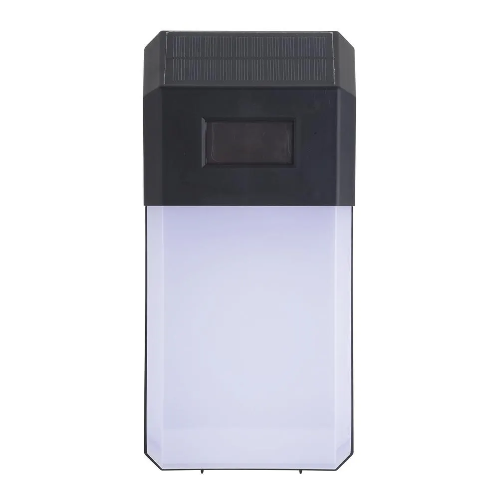 Patriot Lighting® Black Solar Powered LED Outdoor Security Wall Pack