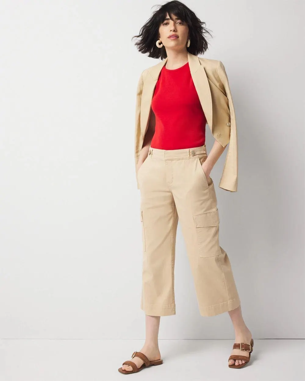 Pret Cargo Wide Leg Cropped Pant