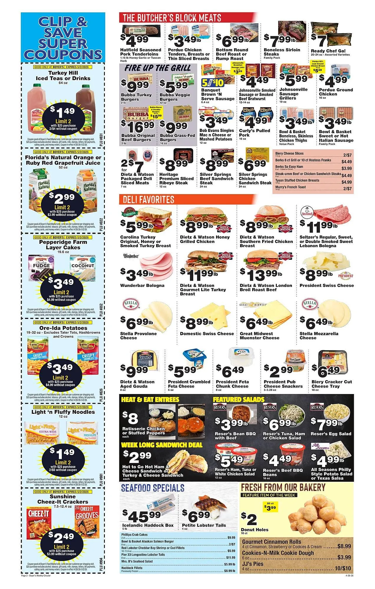 Weekly ad Boyer's Food Markets weekly ad from April 26 to May 2 2026 - Page 2