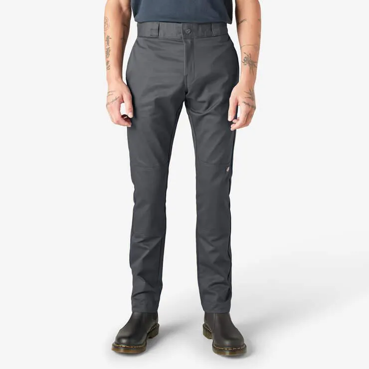 Skinny Fit Double Knee Work Pants