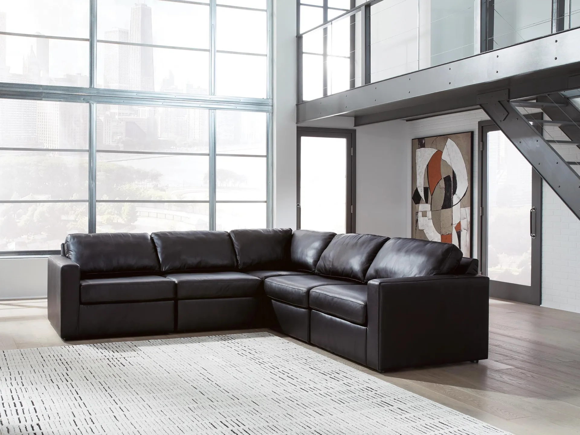 ModMax II 5-Piece Modular Leather Sectional