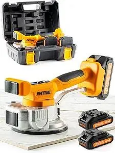 Tile Vibration Tool with 21V Batteries included – 110 lb. Strong Tile Suction Cup Tool for Leveling Marble, Ceramic, Paver & Concrete (Tile Vibration (Single Tool))