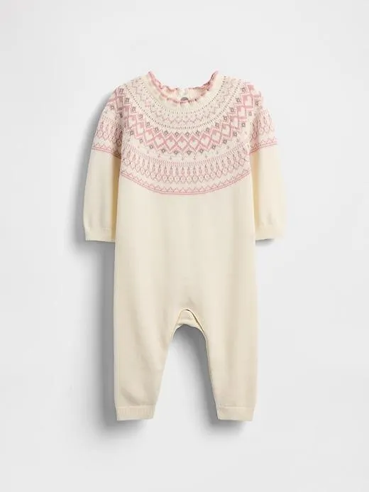 Baby Fair Isle Sweater One-Piece