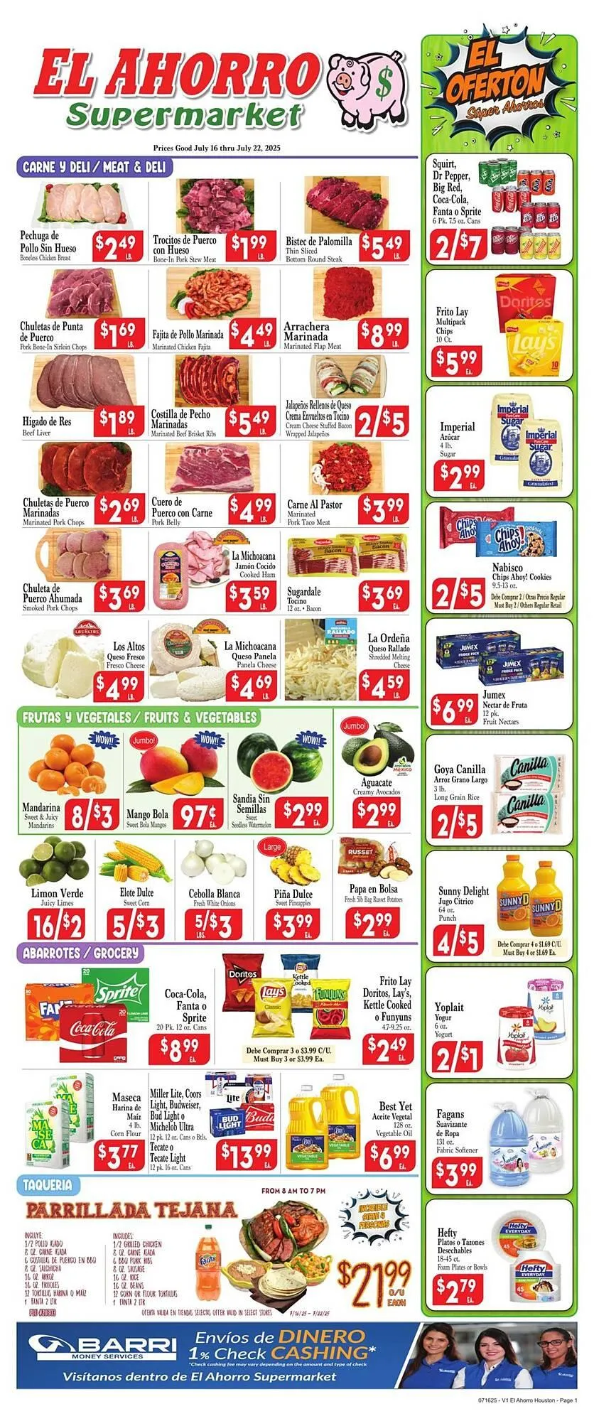 El Ahorro Weekly Ad - 1