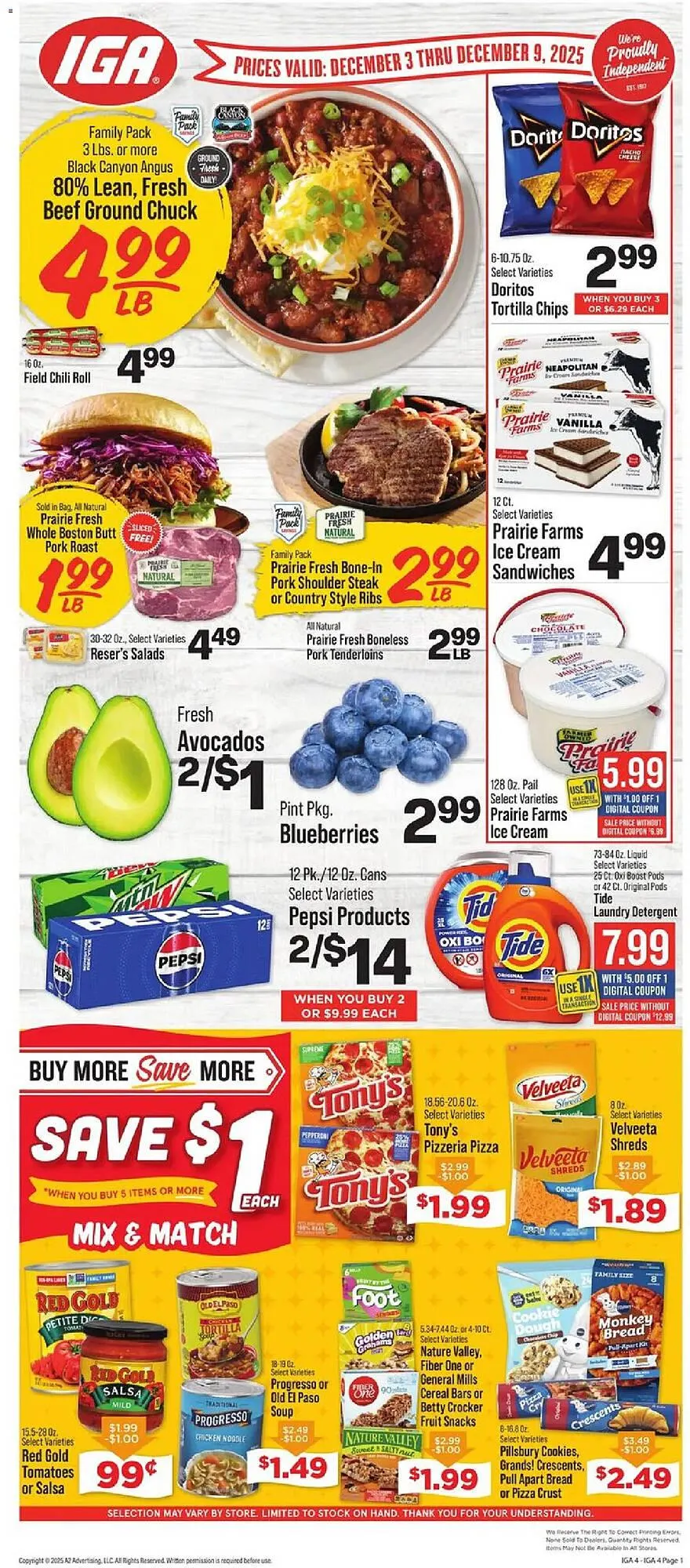 Weekly ad IGA weekly ad from December 3 to December 9 2025 - Page 1