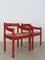 Set of Italian Chairs Model Carimate Design by Vico Magistretti for Cassina, 1960s
