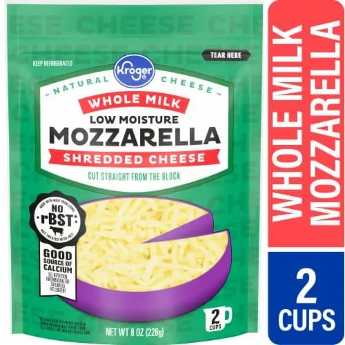 Kroger® Whole Milk Mozzarella Shredded Cheese
