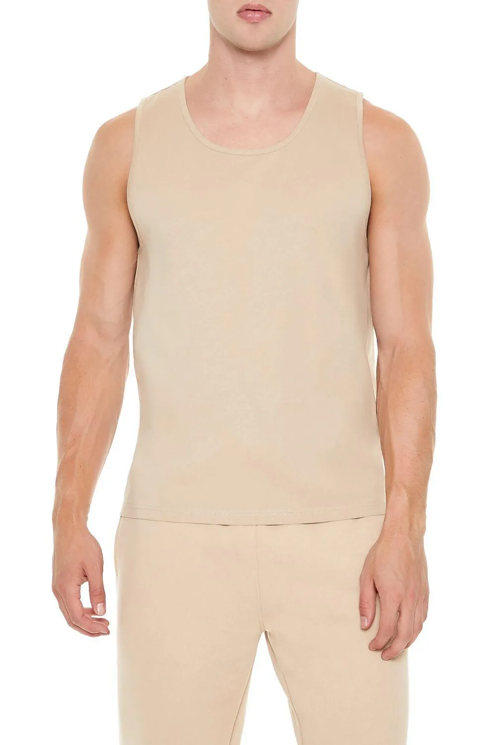 Basic Cotton Scoop Tank Top