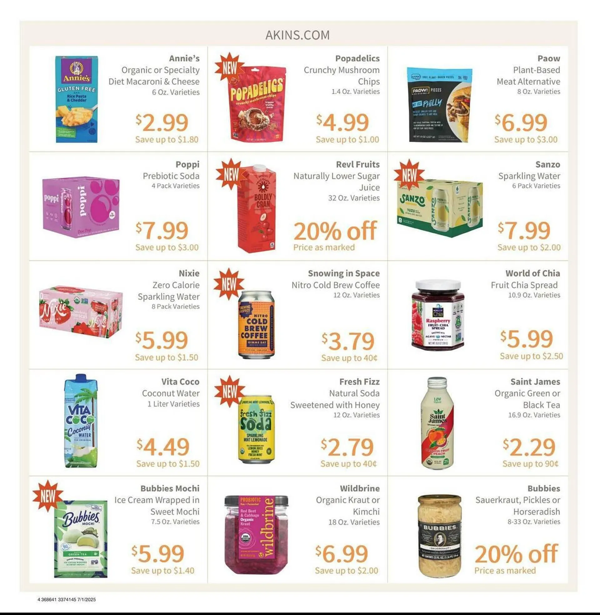 Weekly ad Akin's Natural Foods Weekly Ad from July 1 to July 31 2025 - Page 4