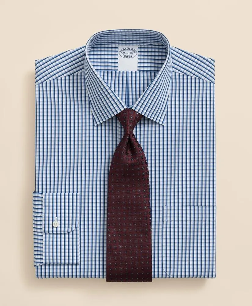 Pure Supima ® Cotton Regular-Finish Ainsley Collar, Check Dress Shirt