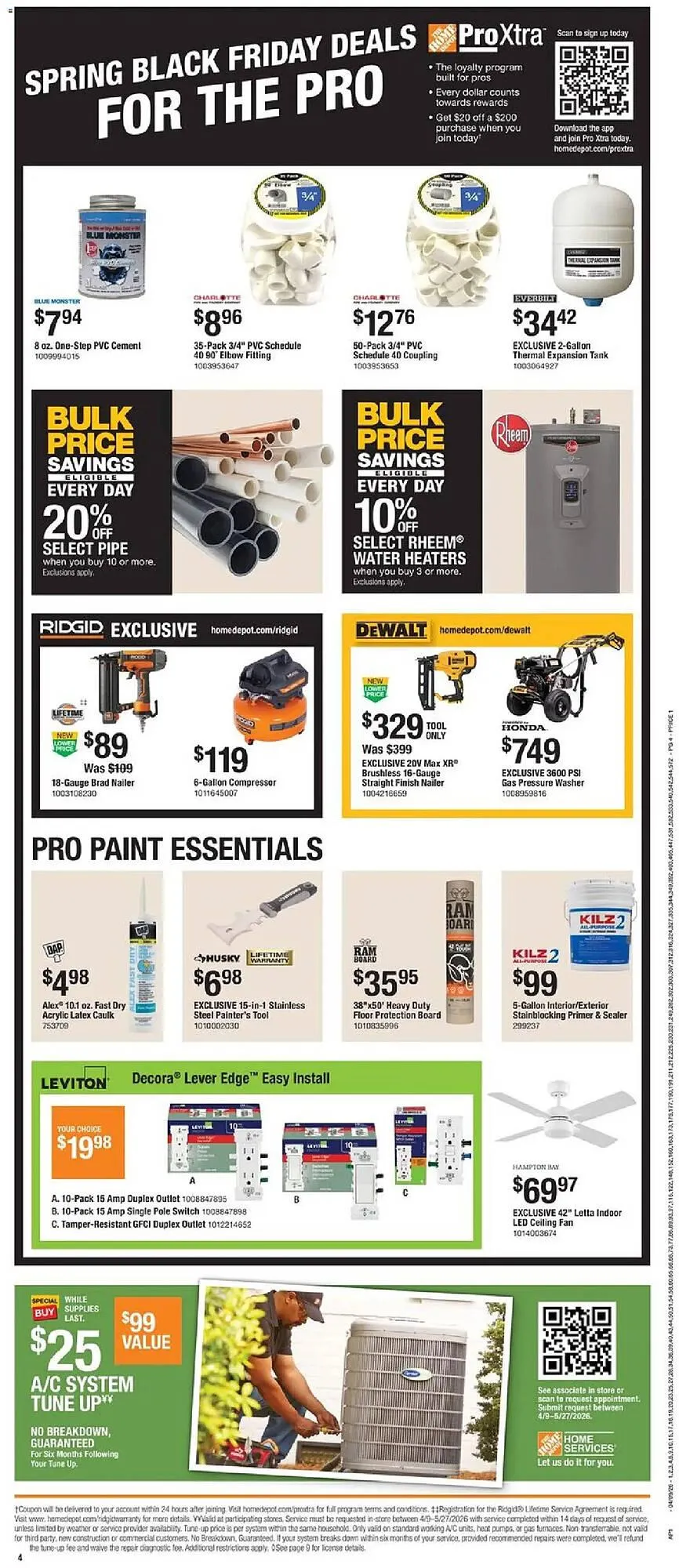 Weekly ad The Home Depot flyer from April 9 to April 22 2026 - Page 4