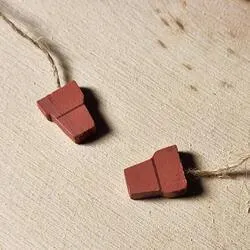 Miniature Jute Hanging Wood Flower Pots