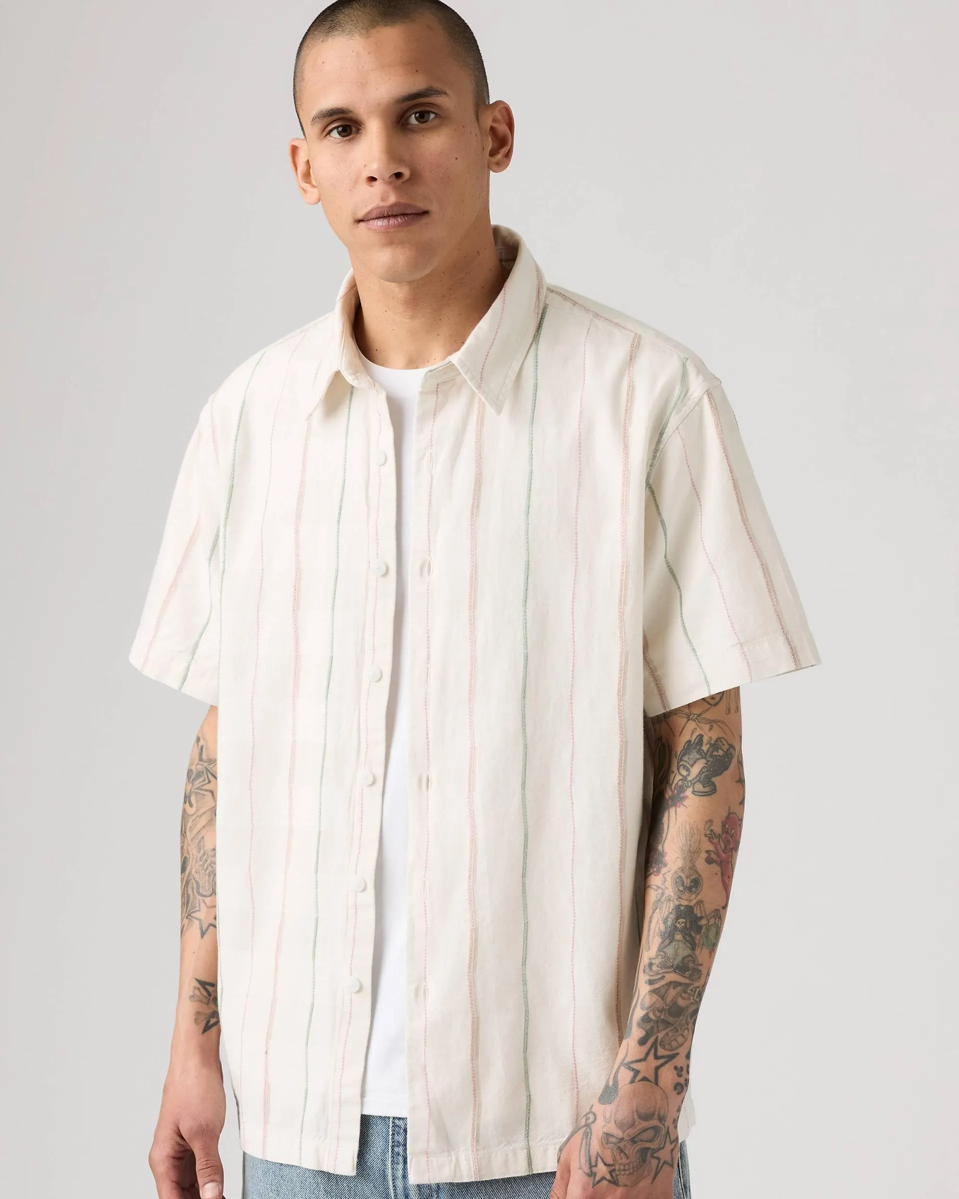 Luru Boxy Cropped Short Sleeve Shirt