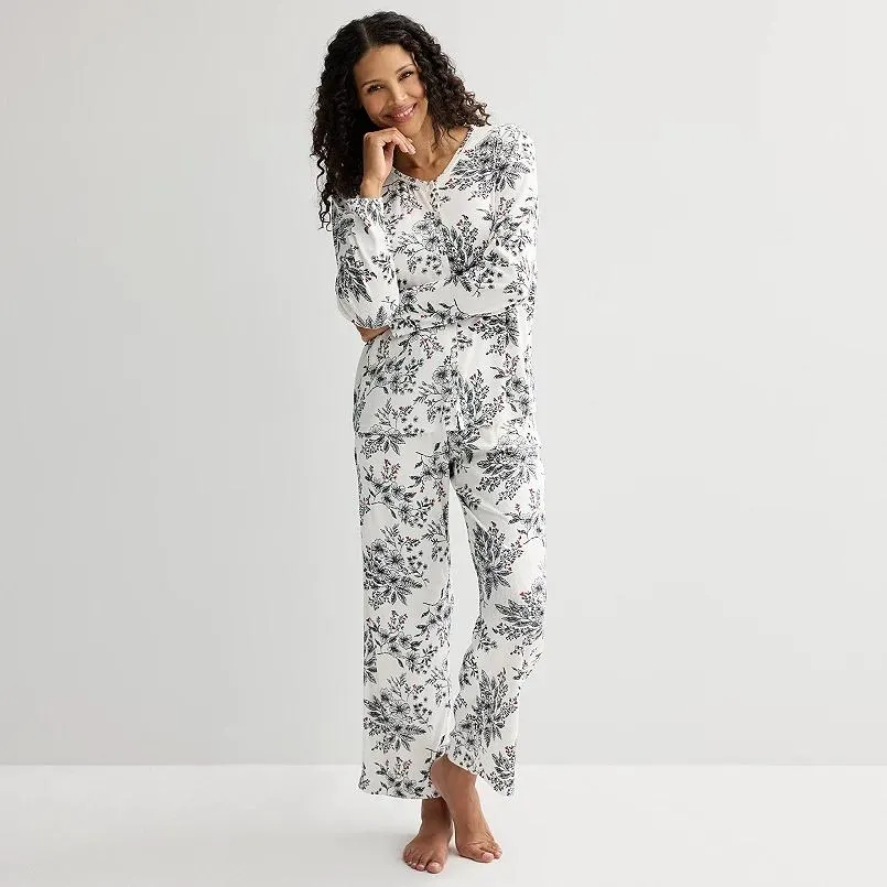 Women's Croft & Barrow Pointelle Sleep Set