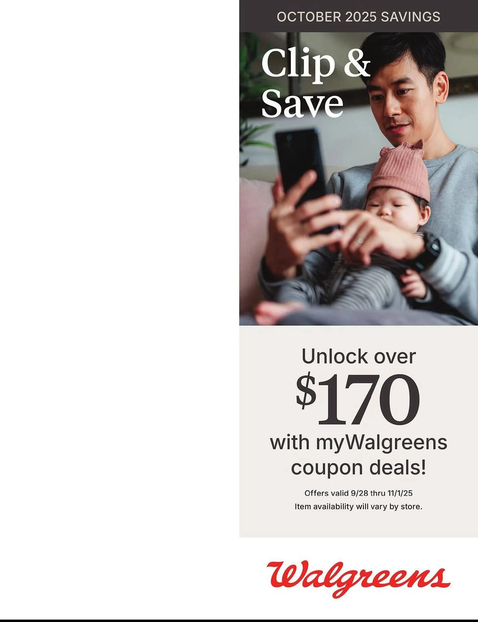 Weekly ad Walgreens weekly ad from September 28 to November 1 2025 - Page 1