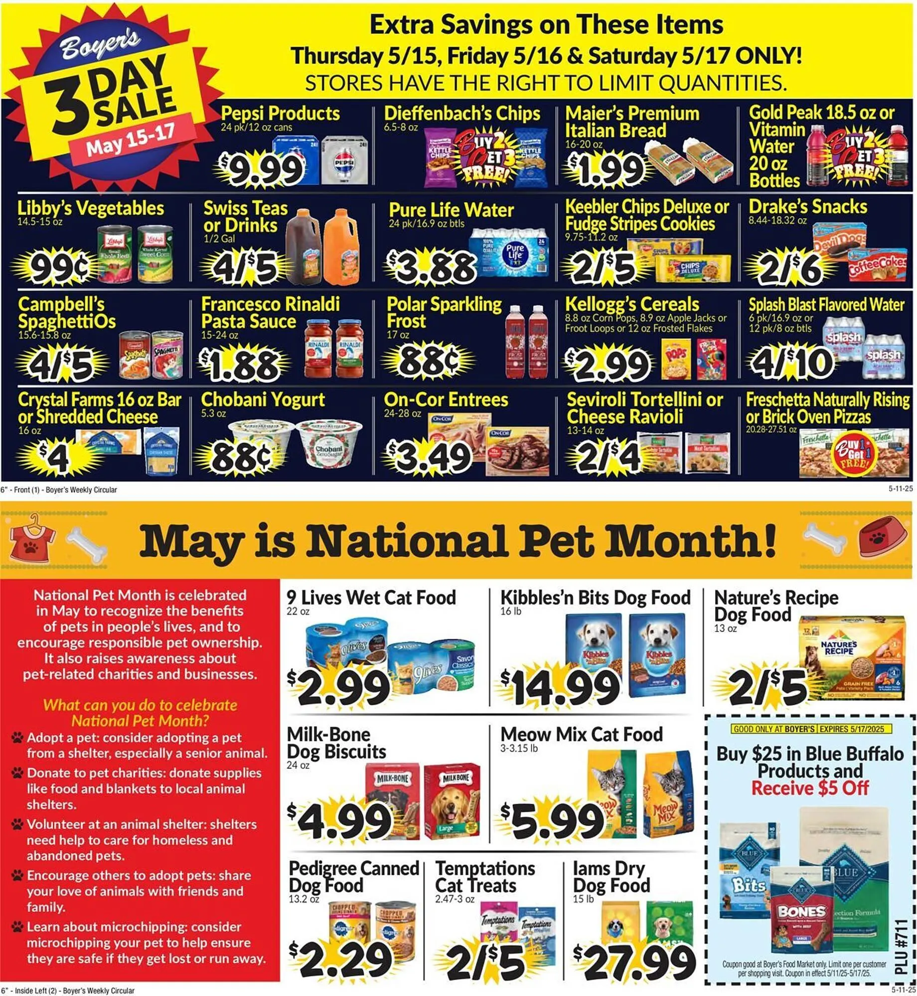 Weekly ad Boyer's Food Markets Weekly Ad from May 11 to May 17 2025 - Page 1