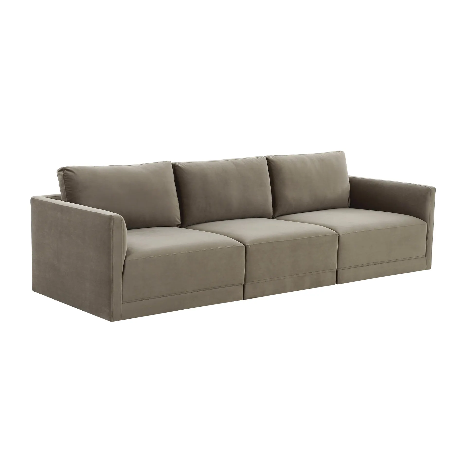 Willow 105" Velvet Modular Sofa