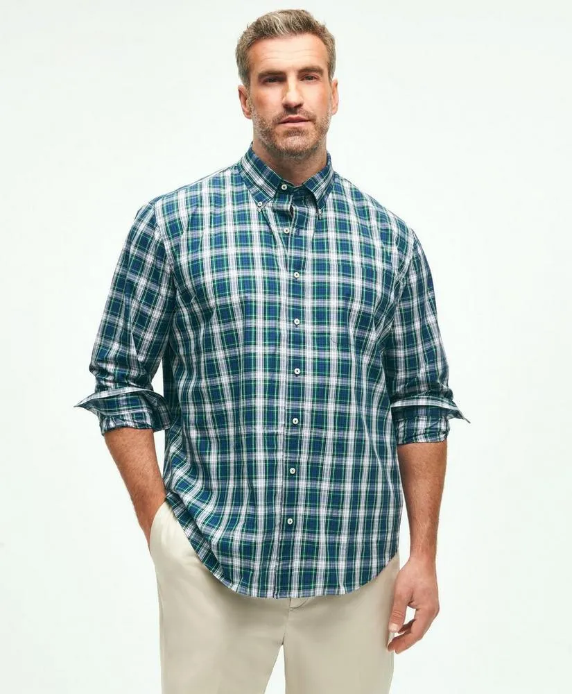 Big & Tall Friday Shirt, Poplin Tartan