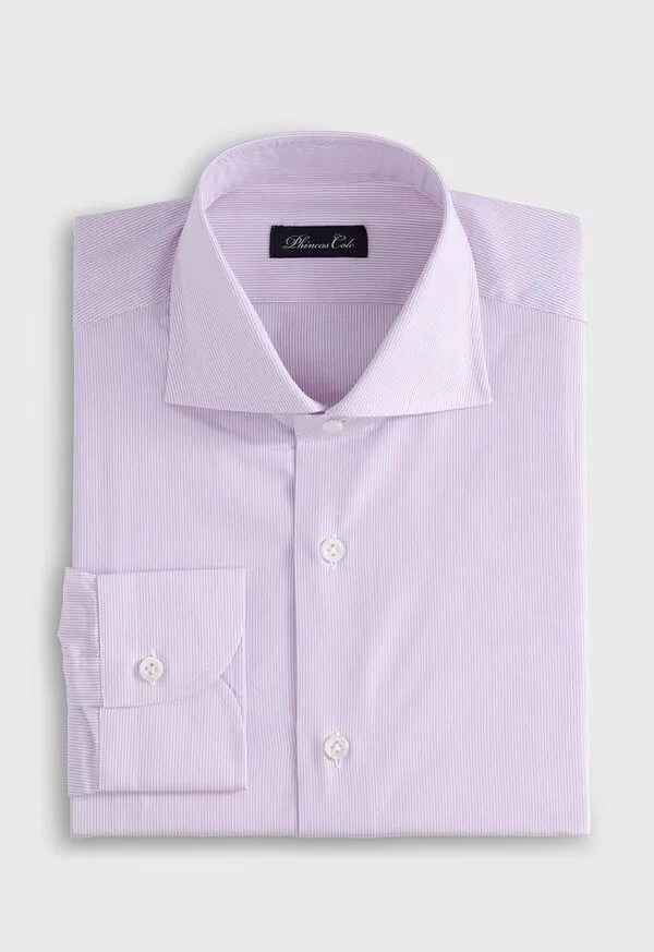 Pink Micro Stripe Dress Shirt