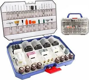 WORKPRO 306PCS Rotary Tool Accessories Kit, Fits Dremel Rotary Tool, 1/8" Shanks DIY Universal Fitment for Easy Cutting, Sanding, Grinding, Carving, Polishing, Drilling and Engraving with Storage Case