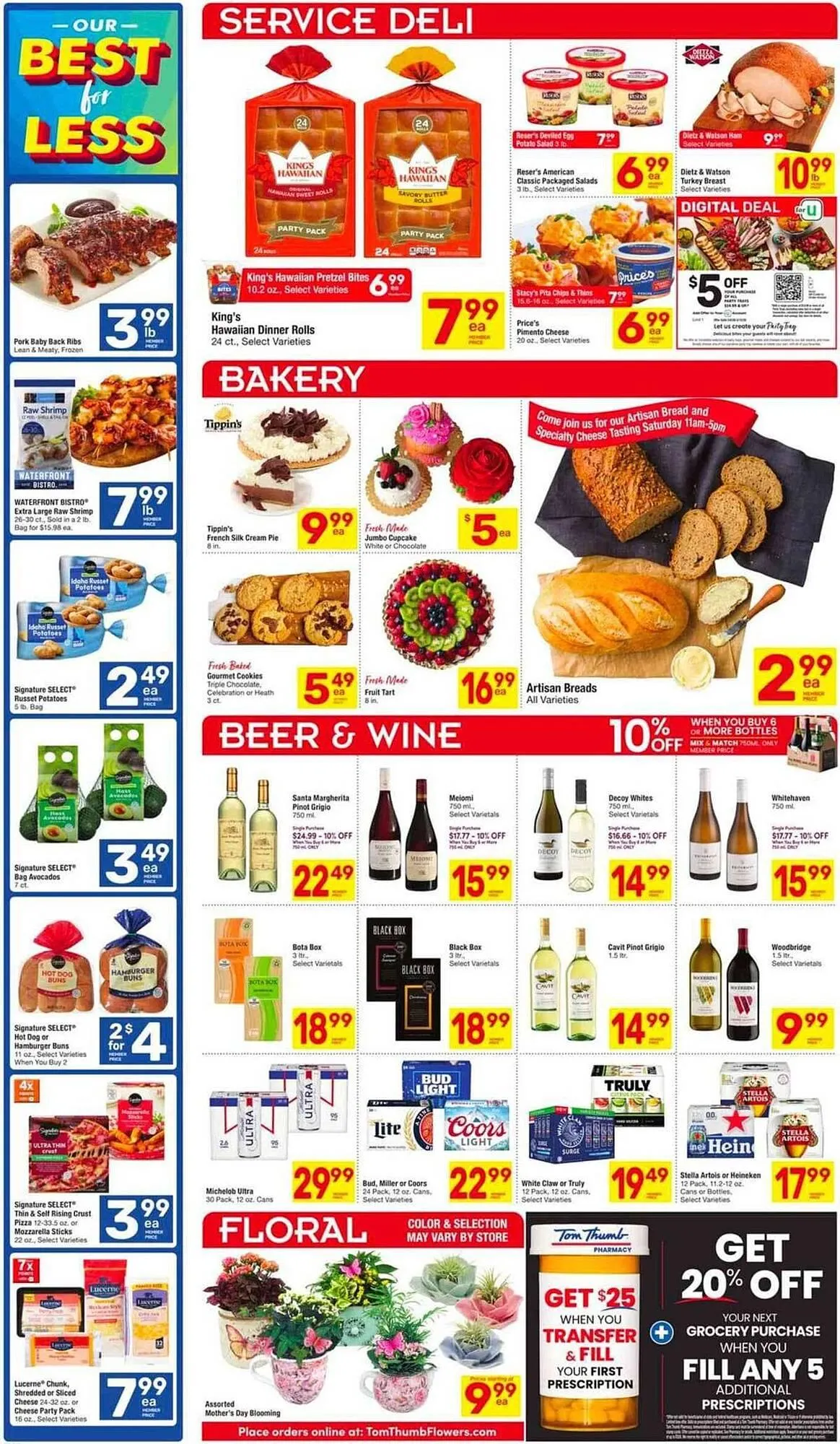 Weekly promotion Tom Thumb weekly ad spanning from May 6 to May 12 2026 - Page 2 for Catalogue 365