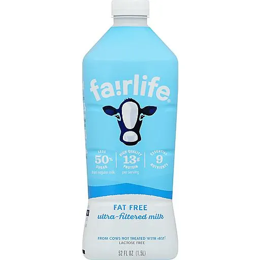Fairlife 0% Low Fat Ultra-Filtered Milk 52 fl oz jug