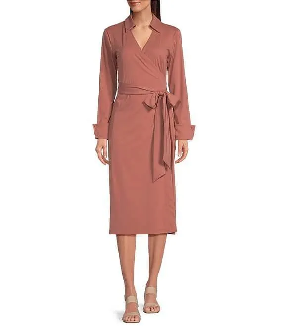 Adaline Jetset-Tech Super Stretch Wrap Dress