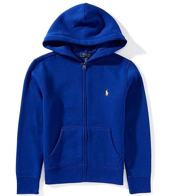 Big Boys Long-Sleeve Full-Zip Fleece Hooded Jacket