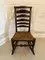 Antique Oak Ladder Back Rocking Chair, 1780s