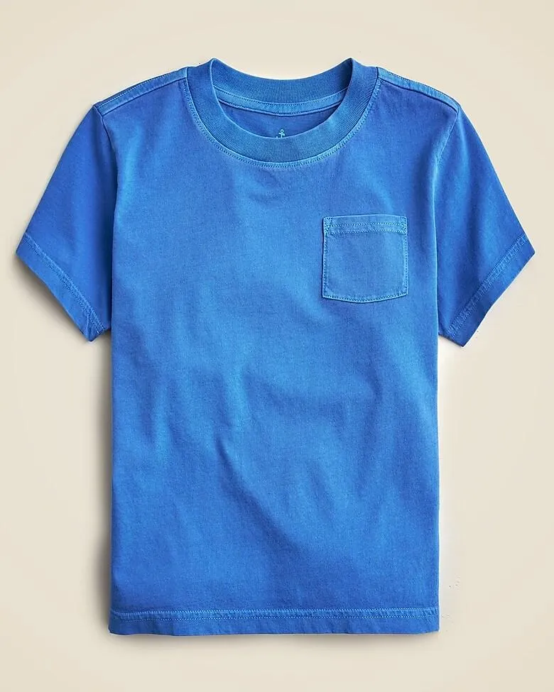 Kids' new garment-dyed pocket T-shirt
