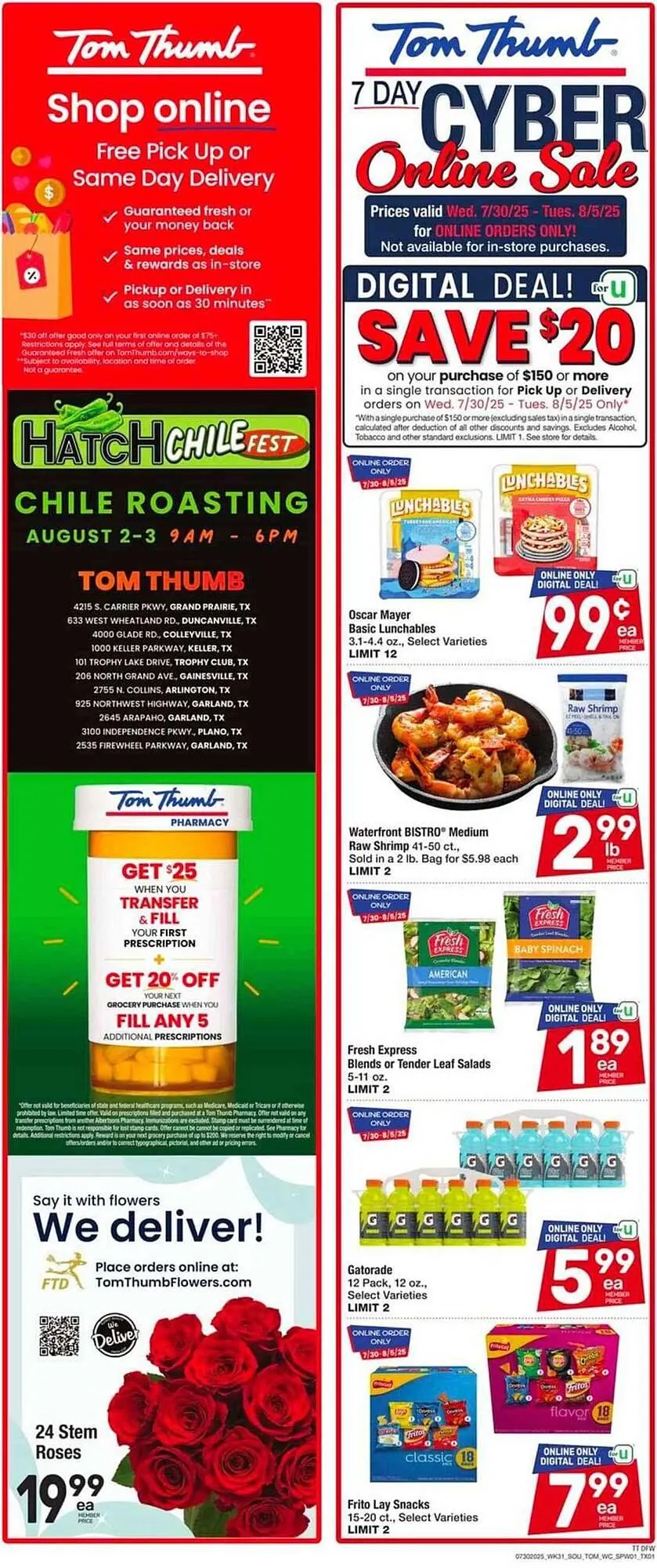 Weekly ad Tom Thumb Weekly Ad from July 30 to August 5 2025 - Page 7