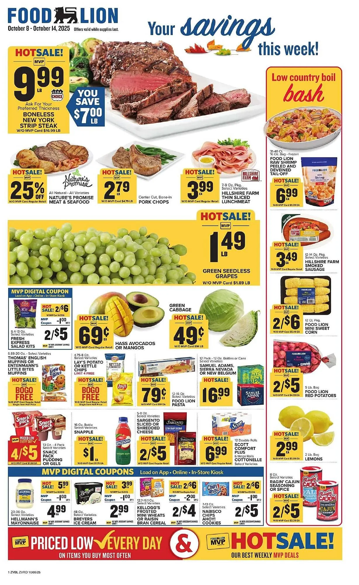 Weekly ad Food Lion weekly ad from October 8 to October 14 2025 - Page 1