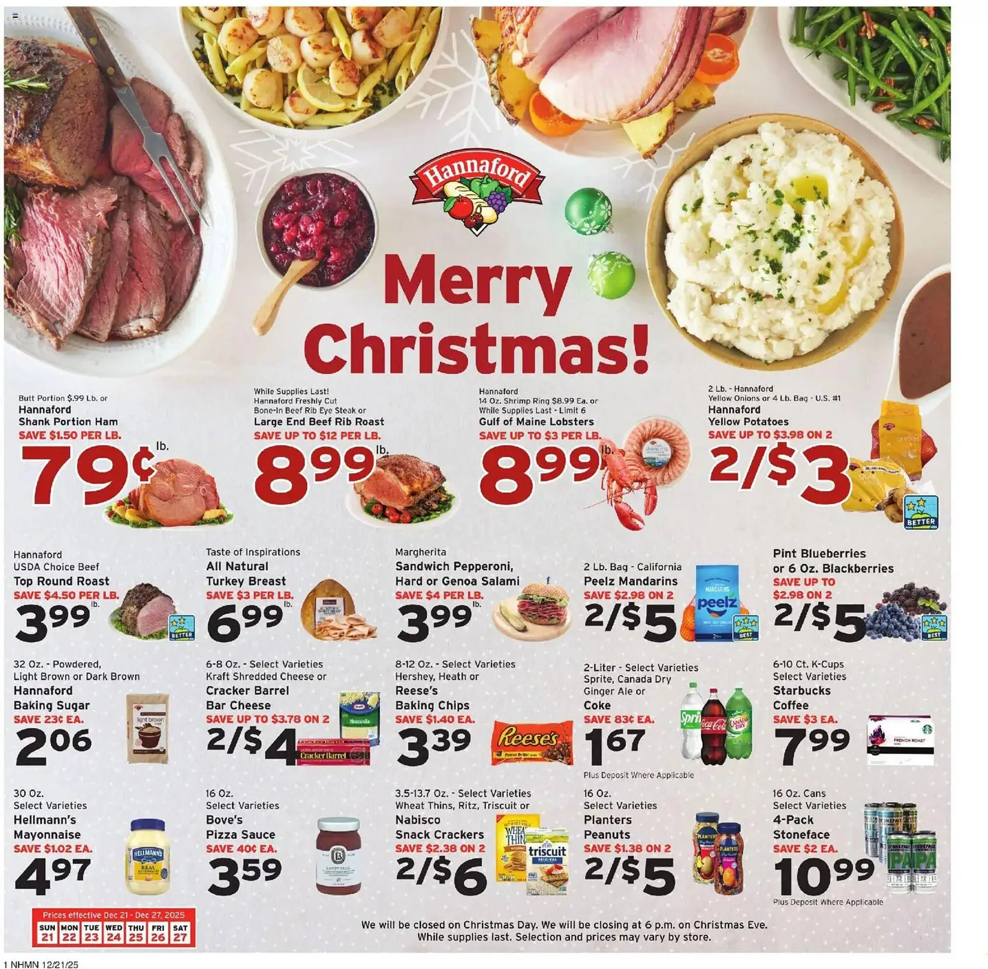 Hannaford flyer - 1