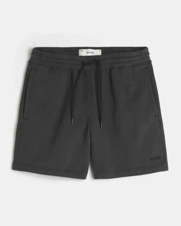 Mid-Thigh Loose Fleece Shorts