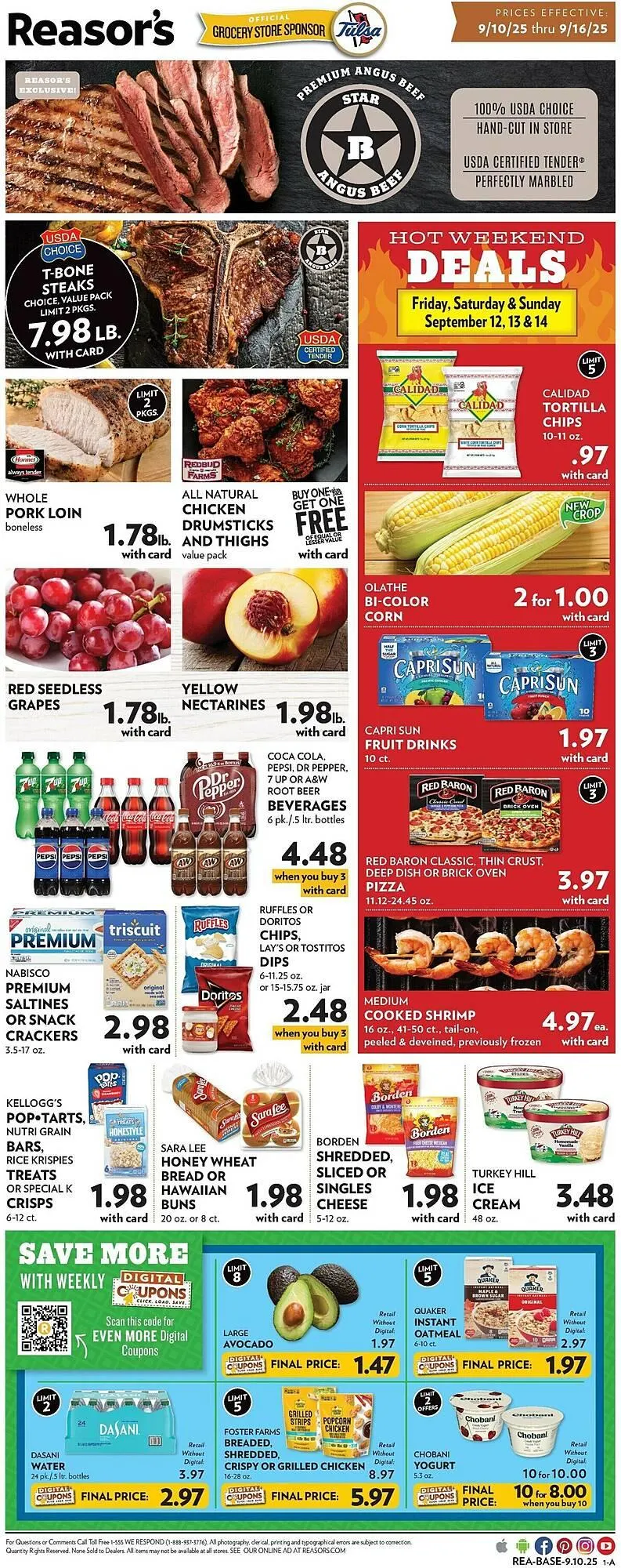 Weekly ad Reasors weekly ad from September 10 to September 16 2025 - Page 1