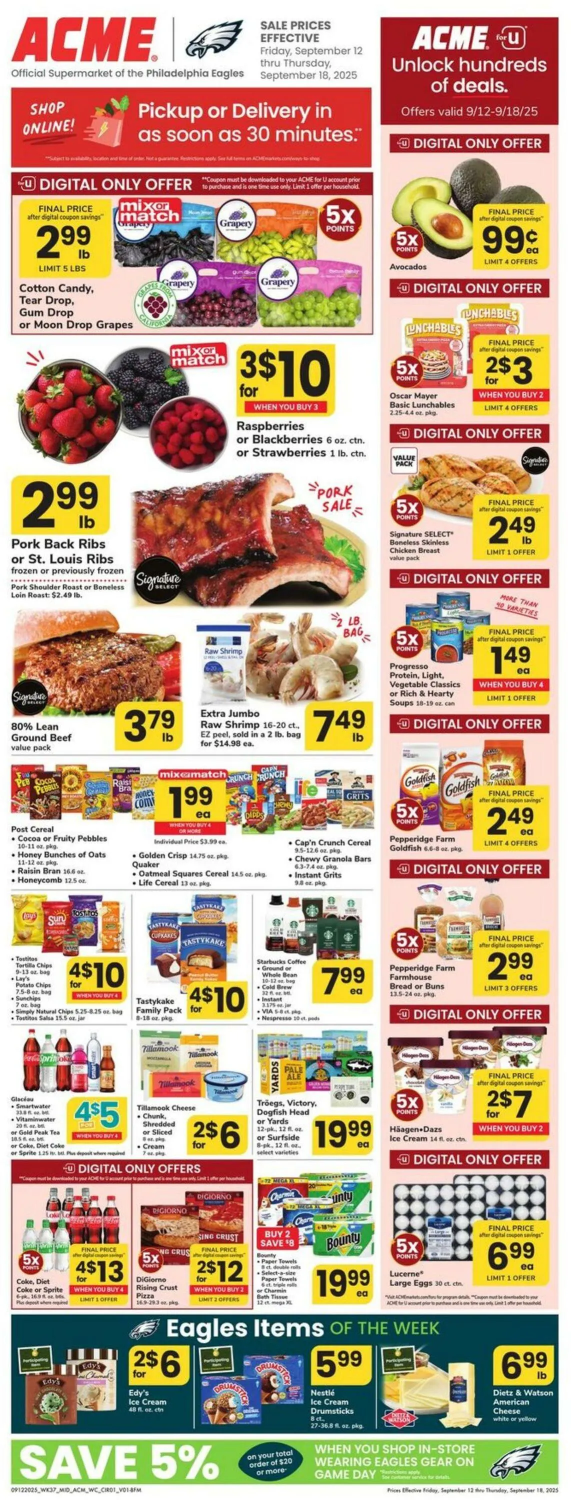 Weekly ad Acme Current weekly ad from September 12 to September 18 2025 - Page 1