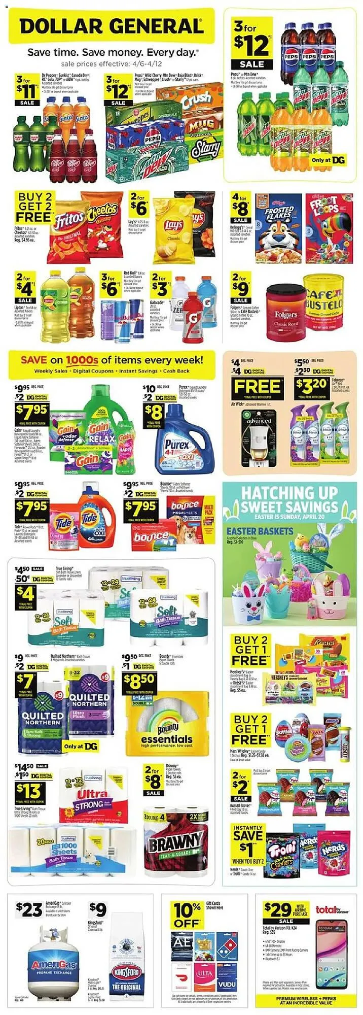 Weekly ad Dollar General Weekly Ad from April 6 to April 12 2025 - Page 1