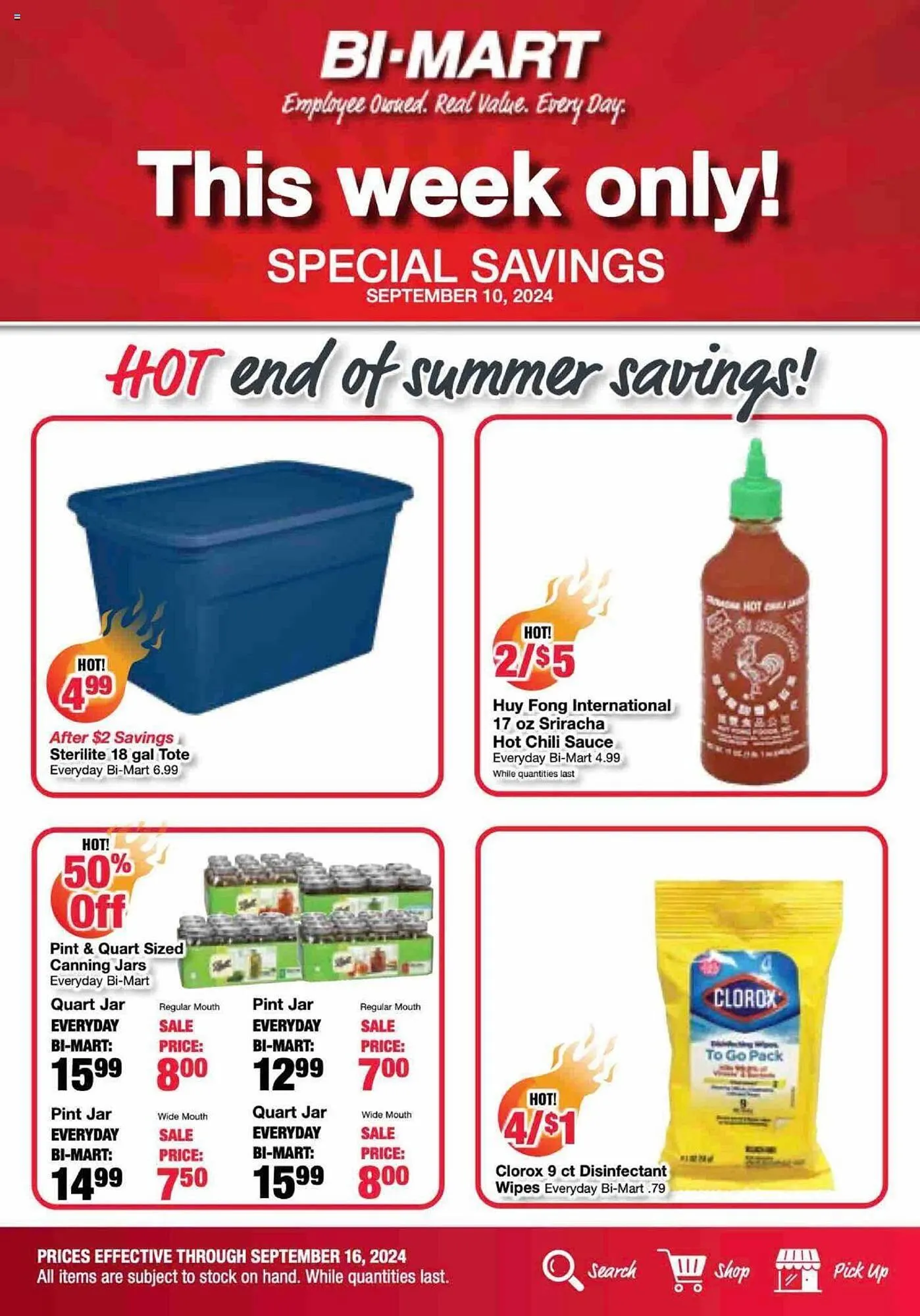 Weekly ad Bi-Mart Weekly Ad from September 10 to September 16 2024 - Page 1