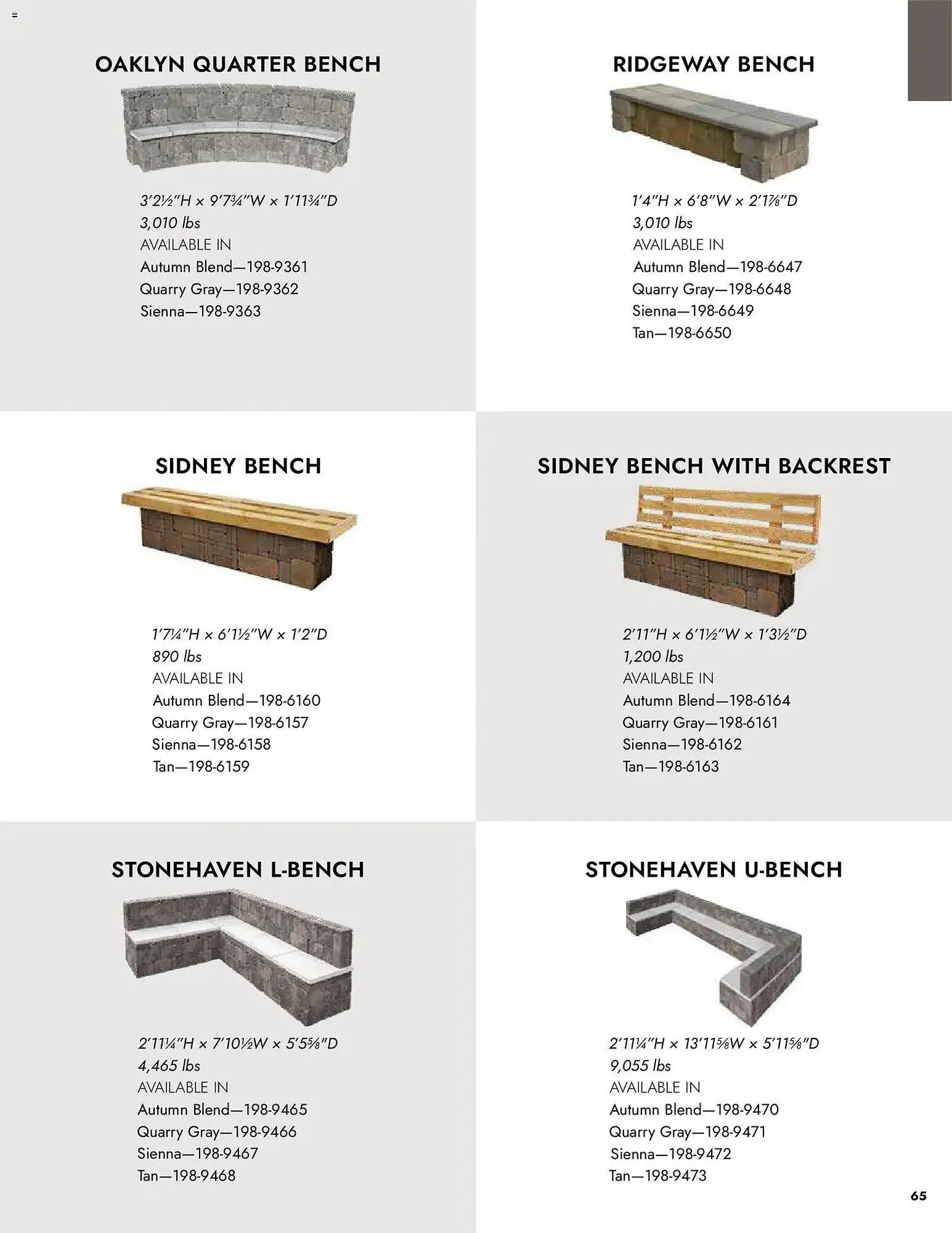 Weekly promotion Menards weekly ad spanning from April 2 to January 1 2027 - Page 65 for Catalogue 365