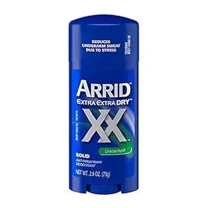 Arrid XX Solid Antiperspirant & Deodorant, Unscented, 2.6 Ounce (Pack of 2)