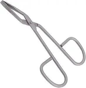 Tweezers - Eyebrow Scissor Handle Tweezer - Straight Tip, German Stainless Steel, Hair Removal, Facial - By The Unique Edge