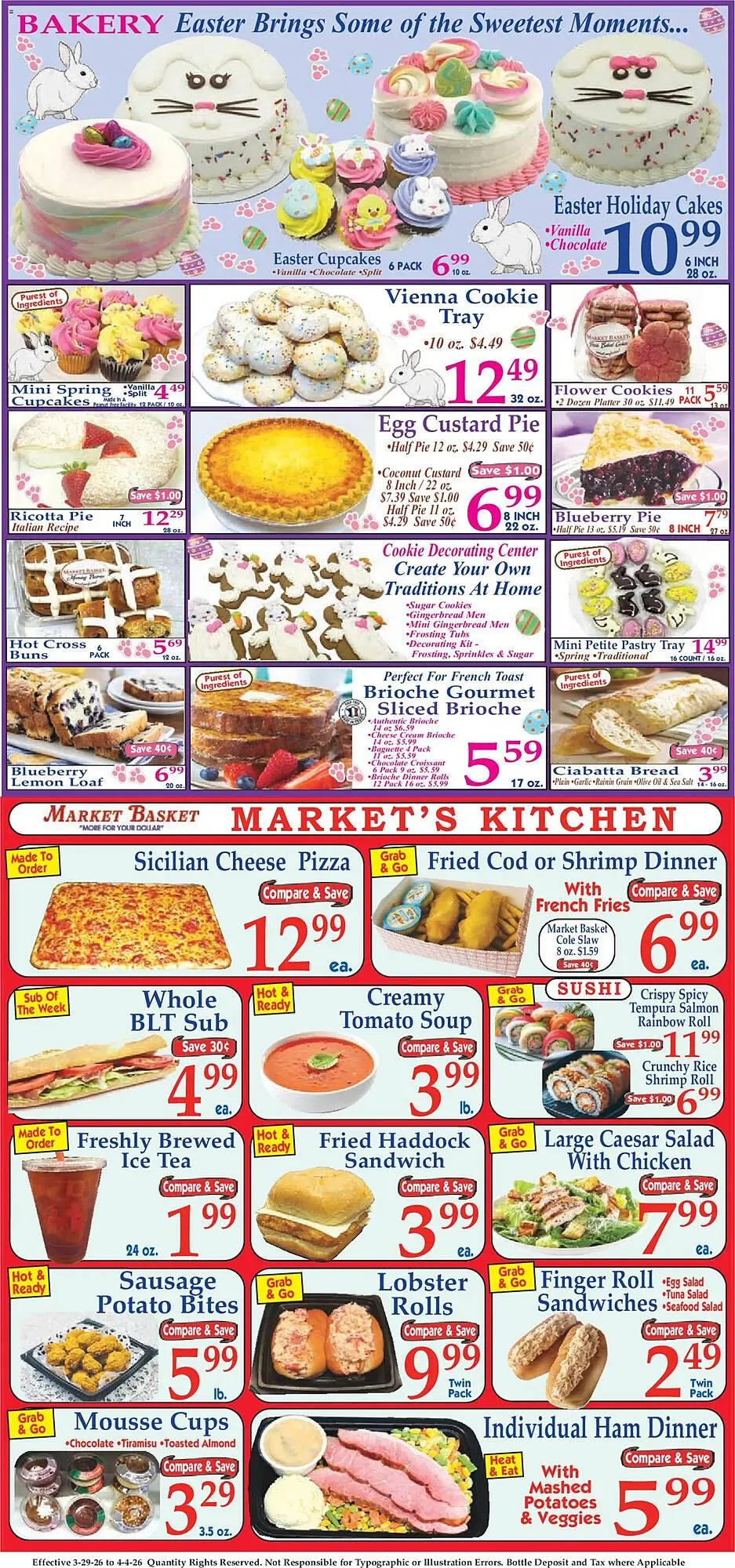 Weekly promotion Market Basket weekly ad spanning from March 29 to April 4 2026 - Page 8 for Catalogue 365