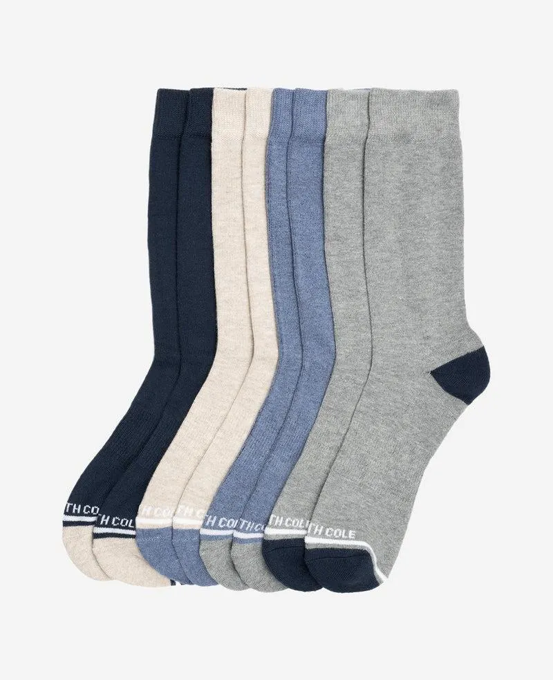 Half Cushion Dress Crew Socks 4-Pack
