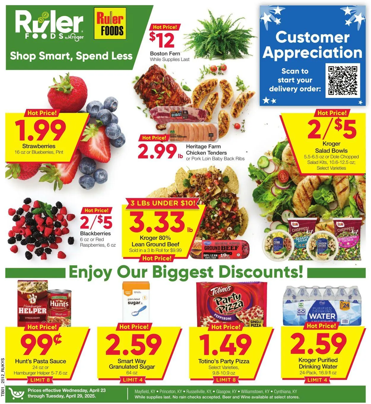 Catálogo de Ruler Foods Current weekly ad 23 de abril al 29 de abril 2025 - Página 1