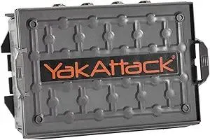 YakAttack TracPak Stackable Storage Box – Battleship Grey | Kayak Fishing Gear Storage | Fits GearTrac & MightyMount | Kayak Accessories for Fishing Tackle & Tools | Compact 1 lb Weight