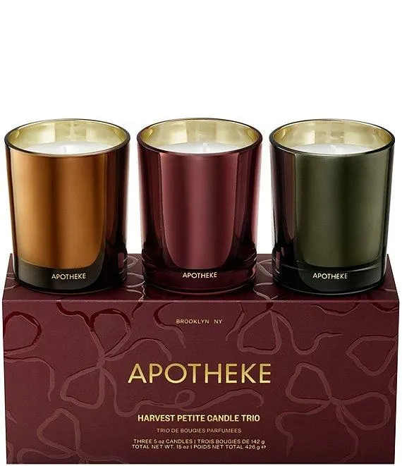 Harvest Collection Petite Scented Candle Trio Set