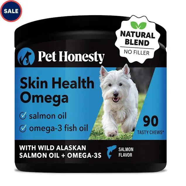 Pet Honesty Skin Health Omega Soft Chews for Dogs, Count of 90