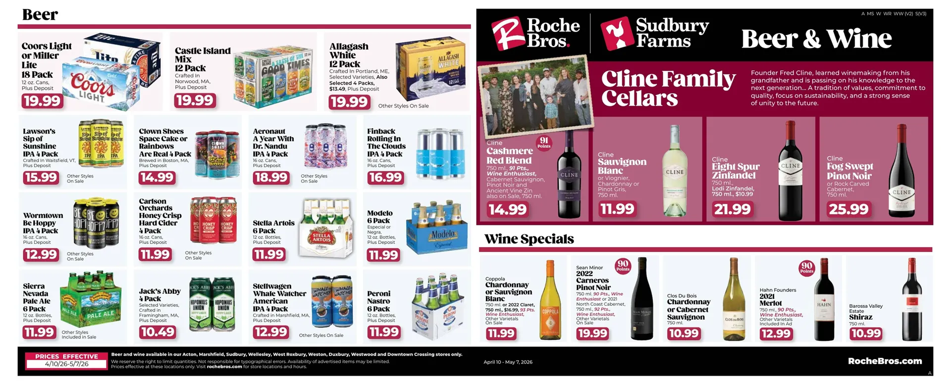 Weekly promotion Roche Bros weekly ad spanning from April 17 to April 23 2026 - Page 7 for Catalogue 365