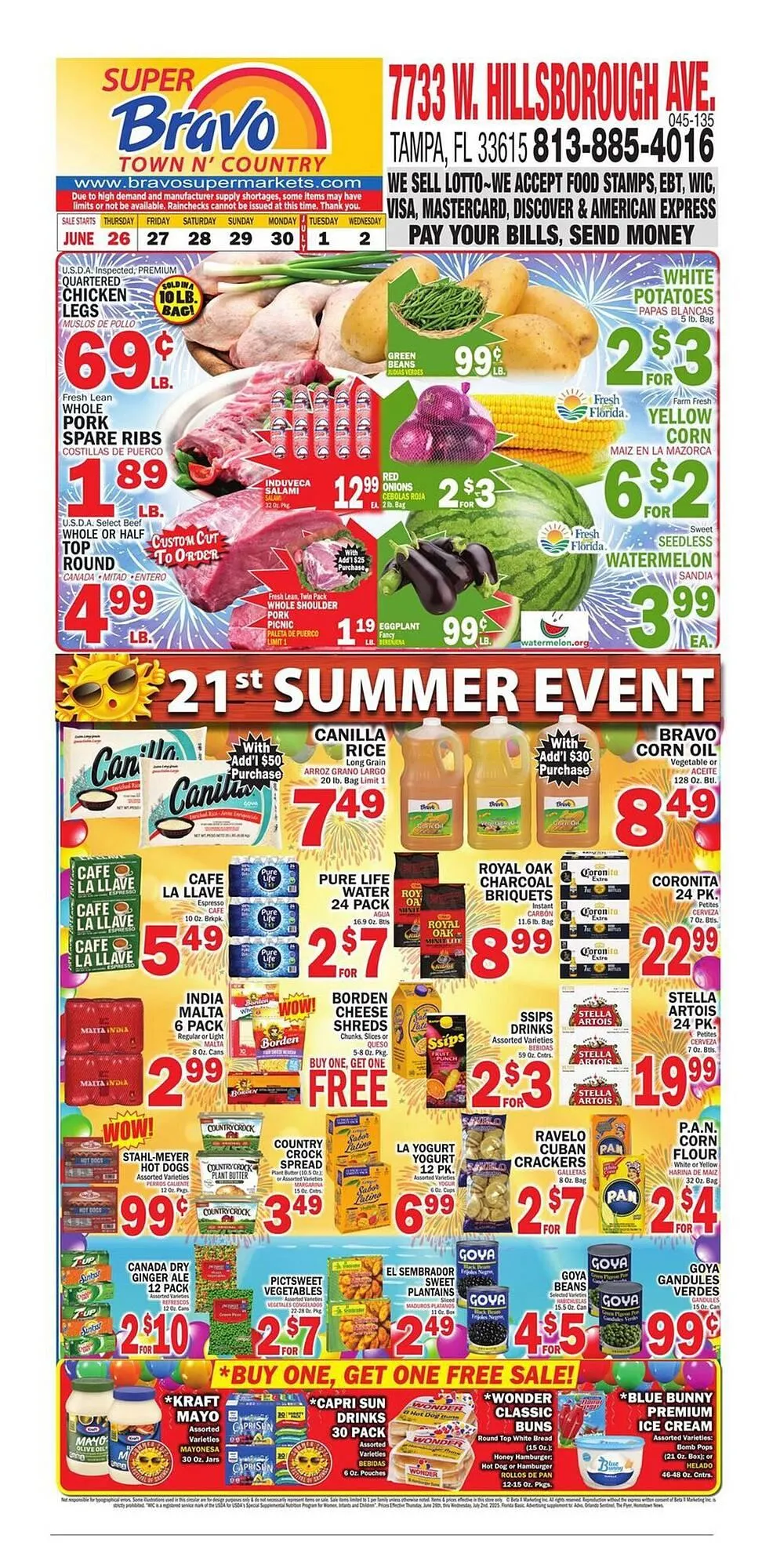 Weekly ad Bravo Supermarkets Weekly Ad from June 26 to July 2 2025 - Page 1